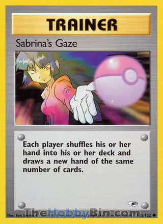 Sabrina's Gaze #125/132 Common - Gym Heroes Pokemon card