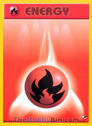 Fire Energy #128/132 Common - Gym Heroes Pokemon card