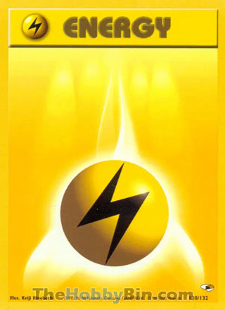 Lightning Energy #130/132 Common - Gym Heroes Pokemon card