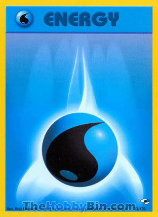 Water Energy #132/132 Common - Gym Heroes Pokemon card