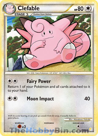 Clefable HeartGold & SoulSilver Holo Rare #3/123