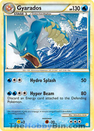0004 Gyarados Holo Rare HeartGold SoulSilver