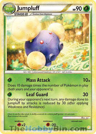 0006 Jumpluff Holo Rare HeartGold SoulSilver