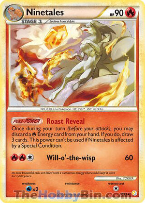 0007 Ninetales Holo Rare HeartGold SoulSilver