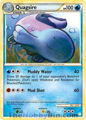0009 Quagsire Holo Rare HeartGold SoulSilver