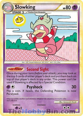 0012 Slowking Holo Rare HeartGold SoulSilver
