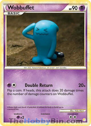 0013 Wobbuffet Holo Rare HeartGold SoulSilver