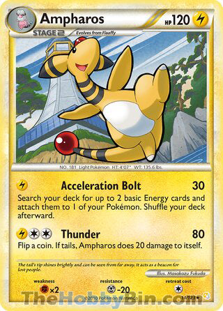 Ampharos HeartGold & SoulSilver Rare #14/123