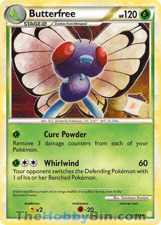 Butterfree HeartGold & SoulSilver Rare #16/123