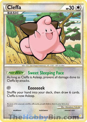 0017 Cleffa Rare HeartGold SoulSilver