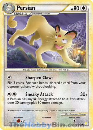 0027 Persian Rare HeartGold SoulSilver