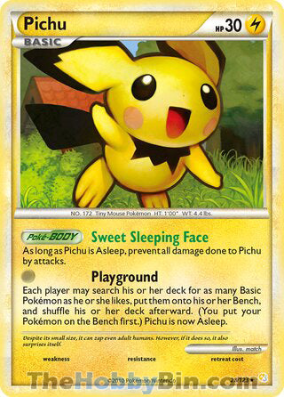 Pichu HeartGold & SoulSilver Rare #28/123