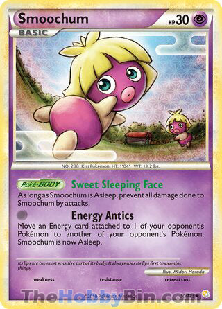 Smoochum #30/123 Rare - HeartGold & SoulSilver Pokemon card