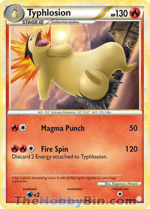 0032 Typhlosion Rare HeartGold SoulSilver