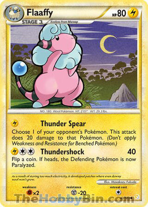 0042 Flaaffy Uncommon HeartGold SoulSilver