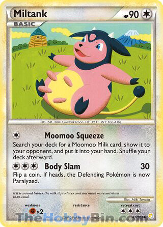 Miltank HeartGold & SoulSilver Uncommon #47/123