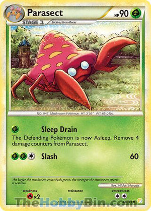 0048 Parasect Uncommon HeartGold SoulSilver
