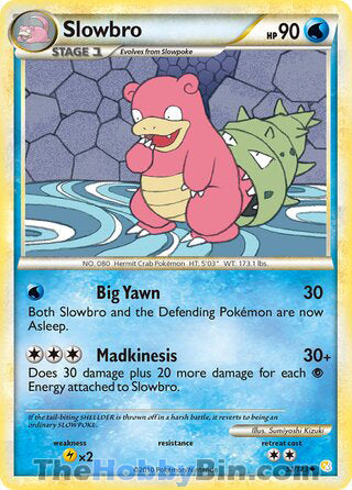 Slowbro HeartGold & SoulSilver Uncommon #52/123