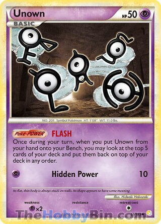 Unown HeartGold & SoulSilver Uncommon #55/123