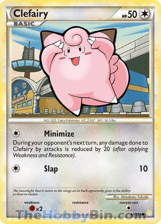Clefairy #60/123 Common - HeartGold & SoulSilver Pokemon card