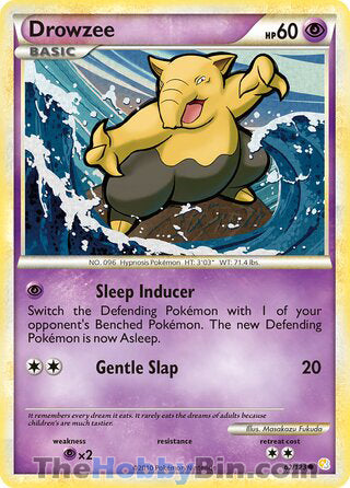 Drowzee HeartGold & SoulSilver Common #62/123