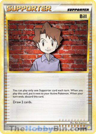0089 Bill Uncommon HeartGold SoulSilver