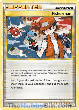 Fisherman #92/123 Uncommon - HeartGold & SoulSilver Pokemon card