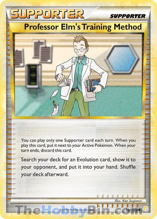 Professor Elm's Training Method #100/123 Uncommon - HeartGold & SoulSilver Pokemon card