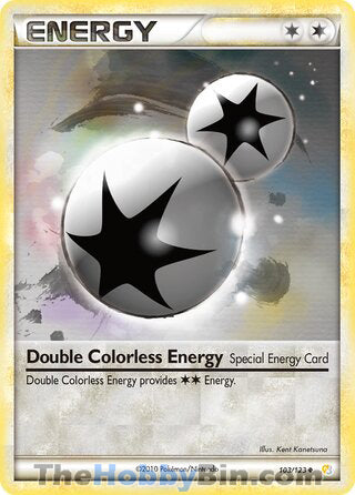 Double Colorless Energy HeartGold & SoulSilver Uncommon #103/123