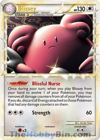 Blissey #106/123 Ultra Rare - HeartGold & SoulSilver Pokemon card