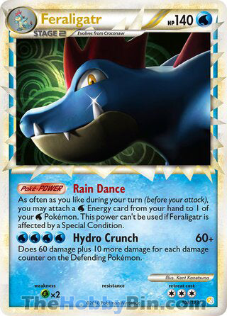 Feraligatr HeartGold & SoulSilver Ultra Rare #108/123