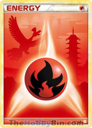 Fire Energy #116/123 Common - HeartGold & SoulSilver Pokemon card