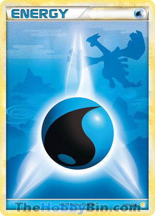 Water Energy #117/123 Common - HeartGold & SoulSilver Pokemon card