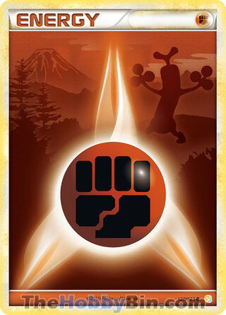 Fighting Energy #120/123 Common - HeartGold & SoulSilver Pokemon card
