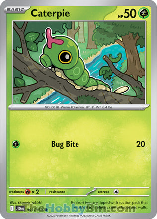 Caterpie #1/159 Common - Journey Together Pokemon card