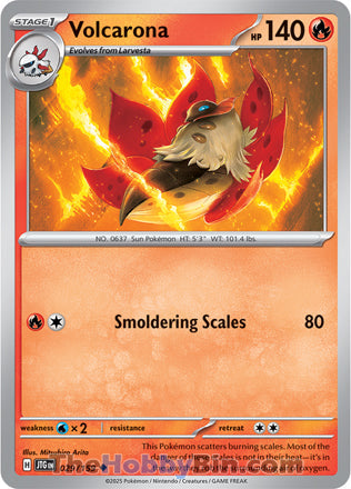 Volcarona #29/159 Uncommon - Journey Together Pokemon card
