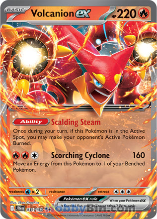 Volcanion ex #31/159 Double Rare - Journey Together Pokemon card