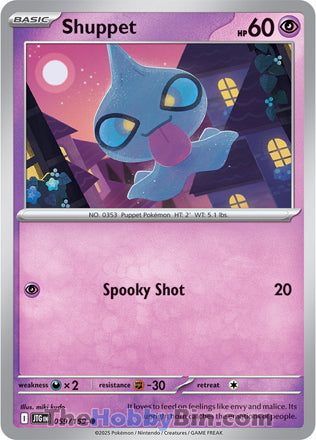 Shuppet #59/159 Common - Journey Together Pokemon card