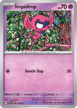 Impidimp #71/159 Common - Journey Together Pokemon card