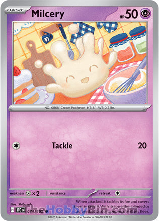Milcery #74/159 Common - Journey Together Pokemon card