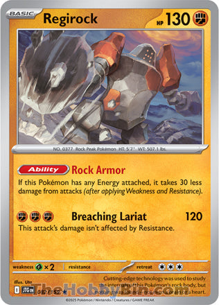 Regirock #82/159 Rare - Journey Together Pokemon card