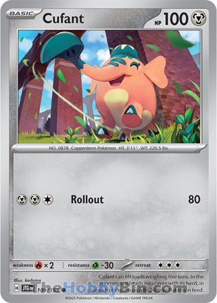 Cufant #109/159 Common - Journey Together Pokemon card