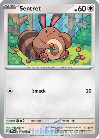 Sentret #118/159 Common - Journey Together Pokemon card