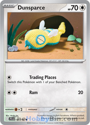 Dunsparce #120/159 Common - Journey Together Pokemon card