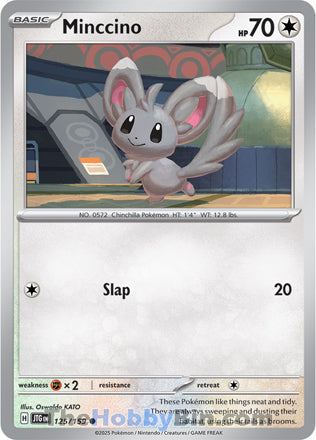 Minccino #125/159 Common - Journey Together Pokemon card