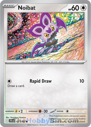 Noibat #127/159 Common - Journey Together Pokemon card