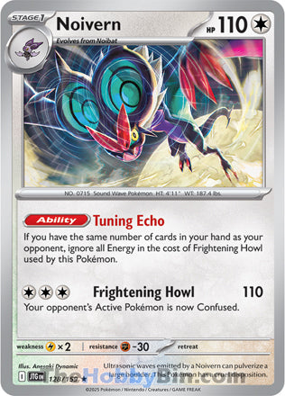 Noivern #128/159 Rare - Journey Together Pokemon card