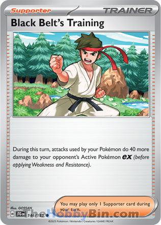 Black Belt's Training #144/159 Common - Journey Together Pokemon card