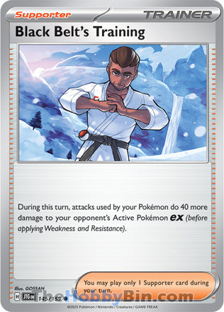 Black Belt's Training #145/159 Common - Journey Together Pokemon card
