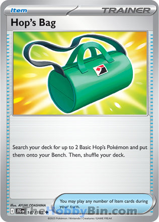 Hop's Bag #147/159 Uncommon - Journey Together Pokemon card